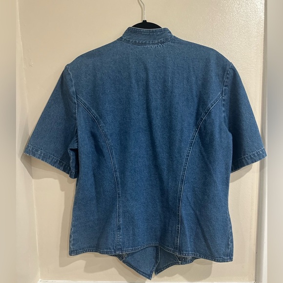 Women's Blue Denim Jacket - Picture 6 of 7